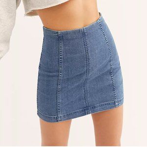 Free People Denim Mini Skirt